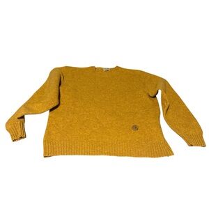 Vintage Trussardi Wool Crewneck Sweater in a Rich Mustard. Excellent Condition
